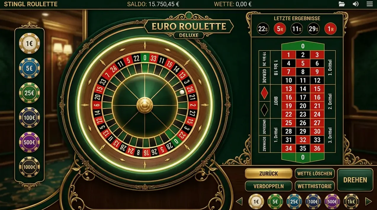 Tischspiele & RNG-Klassiker im Roulettino